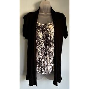 BCX Black and White Top Medium